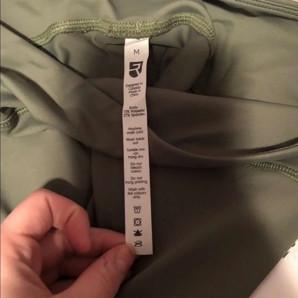NWT RISE ARMY GREEN LEGGINGS - Picture 6 of 6